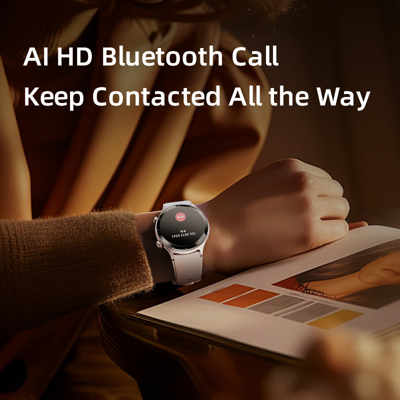 QCY Active GT S7 Smart Watch, 1.43" AMOLED, Bluetooth Calling, 12-Day Battery
