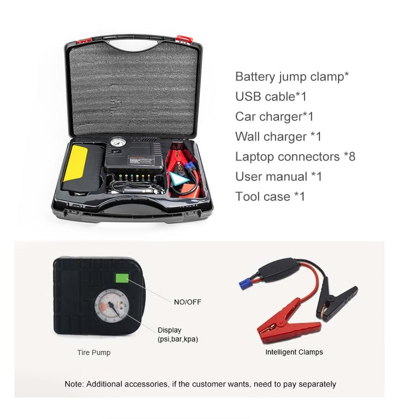 12V High Power Car Jump Starter Power Bank