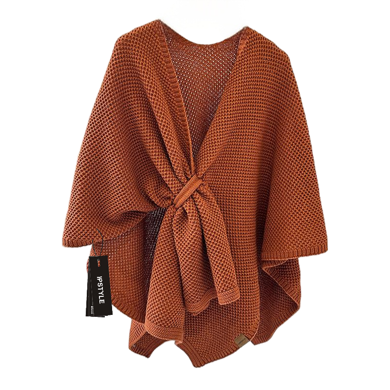 Vintage Cloak Sweater Autumn Winter New Comfortable Casual Loose Knitwear Cloak Outerwear