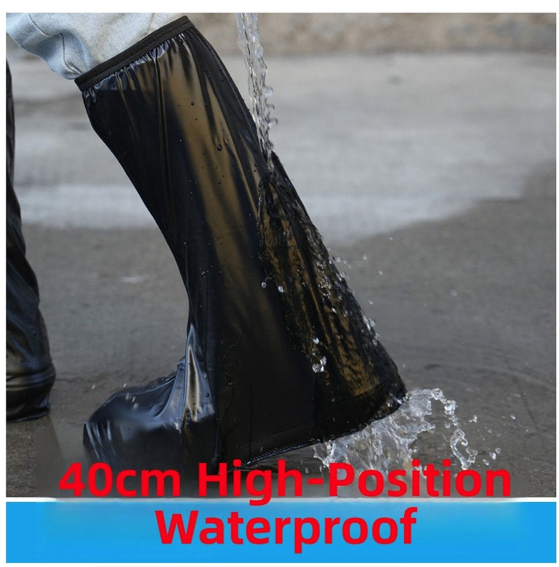 Thickened Waterproof Rain Boot Covers High Tube Anti-slip Wear-resistant