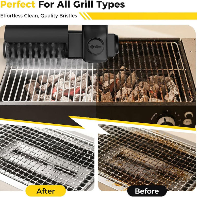 Electric Grill Brush, Cordless Rechargeable Electric BBQ Grill Cleaner