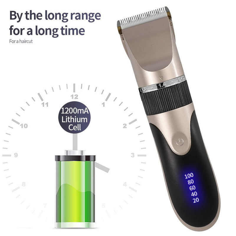 Hair Clipper Barber Beard Trimmer Ceramic Blade Hair Cutting