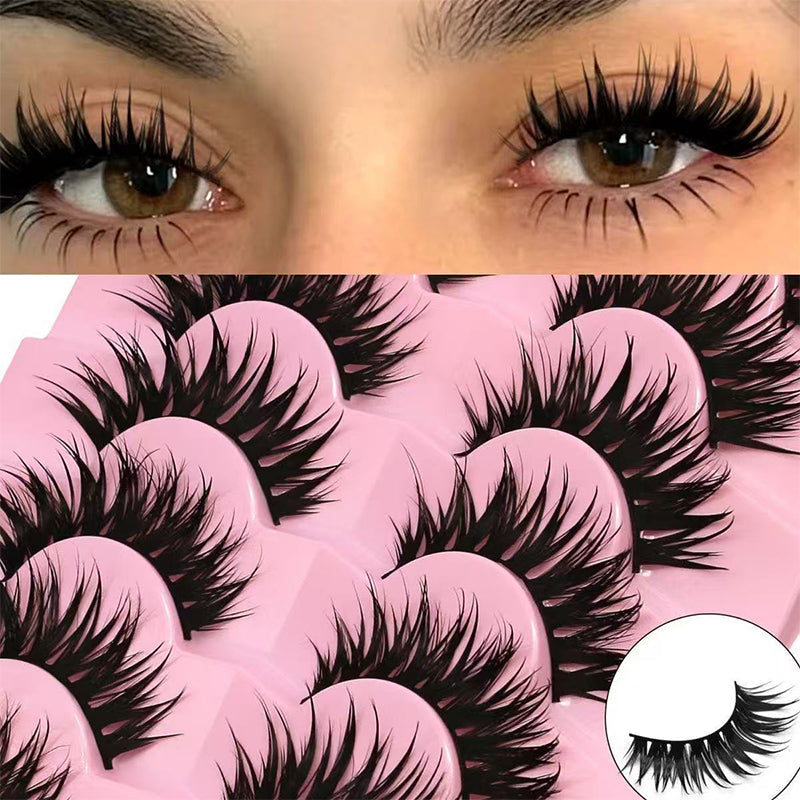 Reusable False Eyelashes – Cat-Eye & Fox-Eye Styles, Lightweight Design