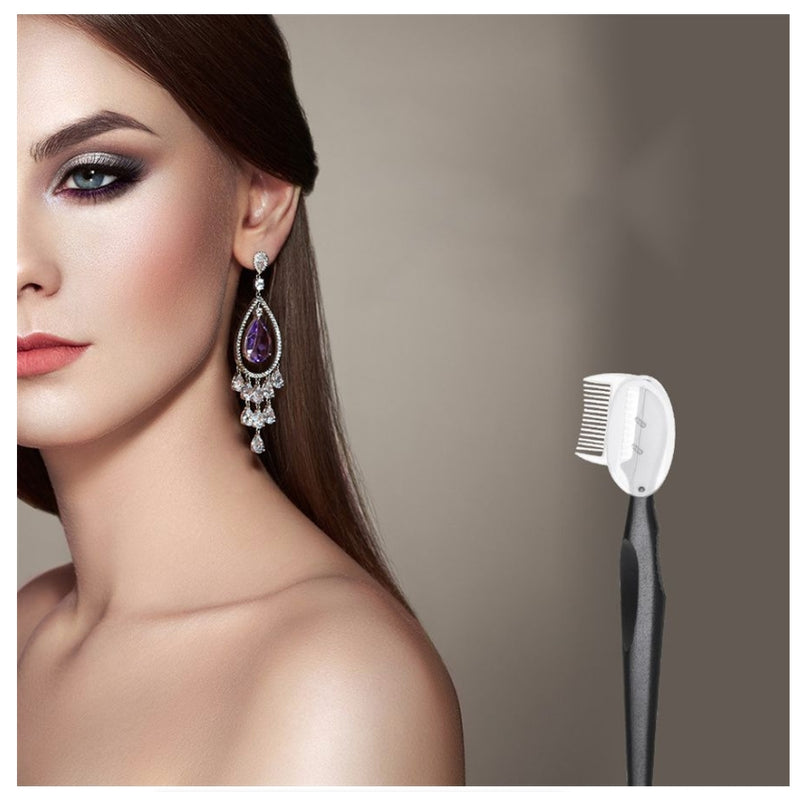 Eyelash Clip Artificial Eyelash Assistant Eyebrow Trimmer Steel Needle