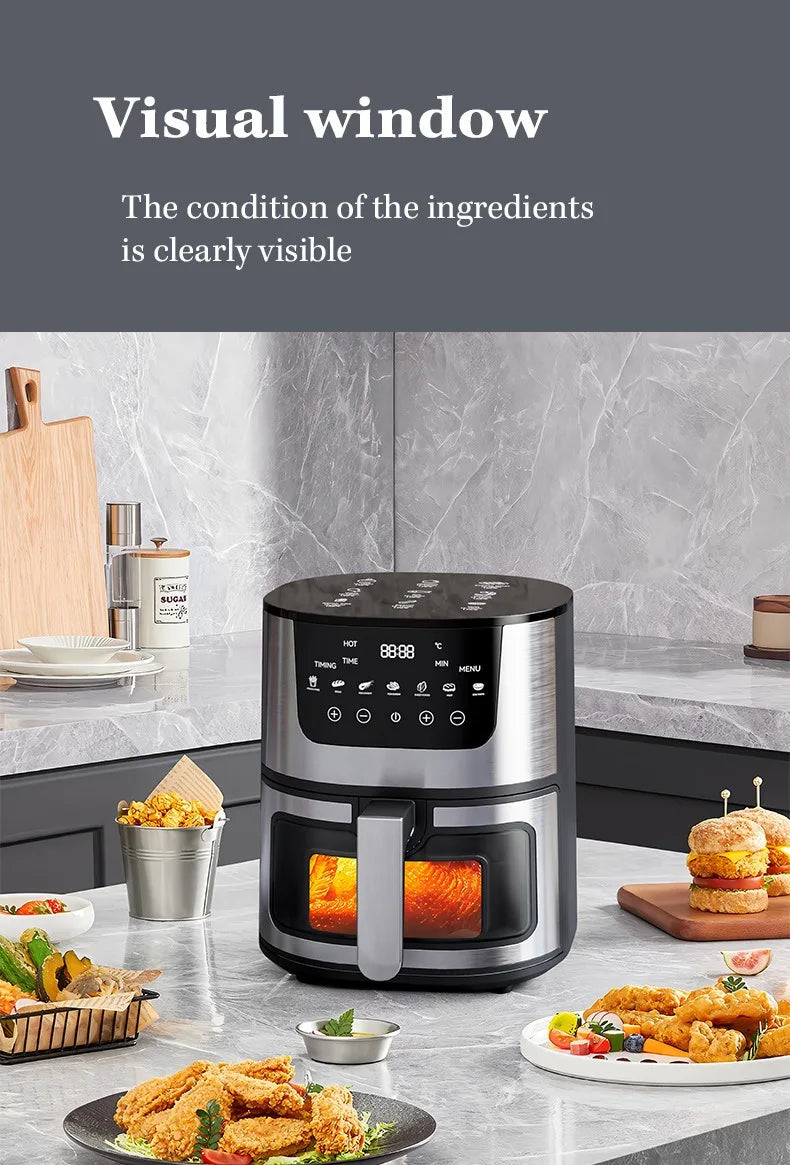 Smart Air Fryer Electric visual window 5L