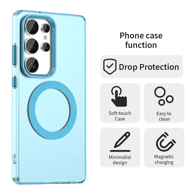 Phone Case for Samsung Galaxy S25 Ultra, Compatible with Magsafe,Shockproof Magnetic Case Cover