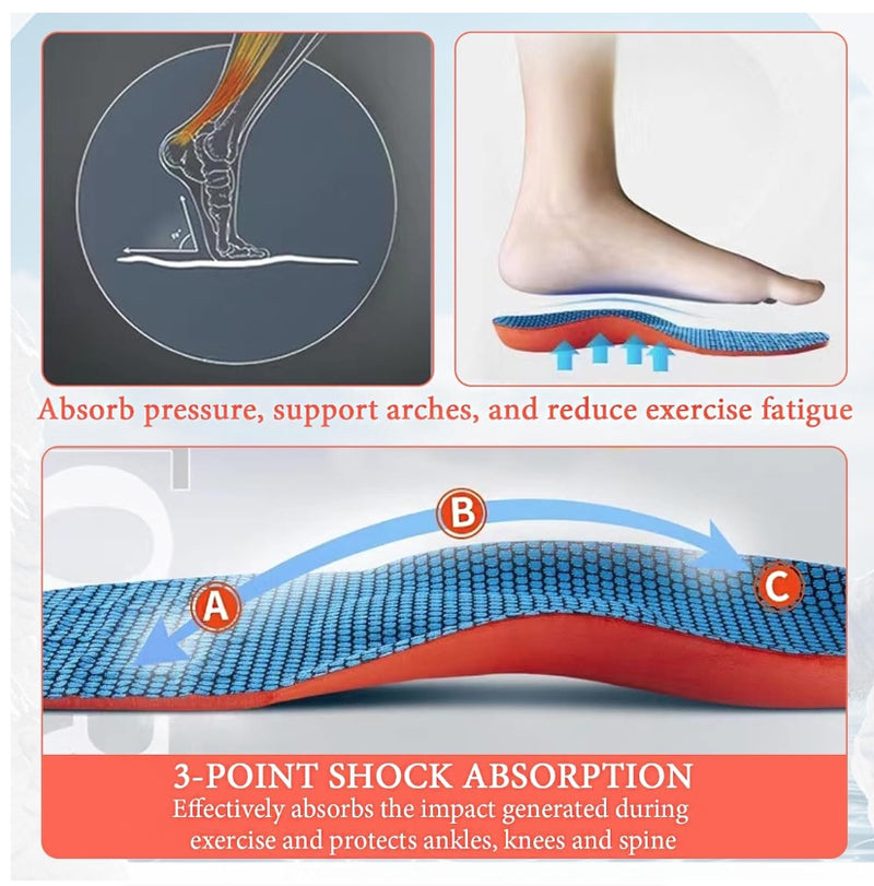 Plantar Fasciitis Insoles Cushioned Arch Support Shoes Insoles Men Woman