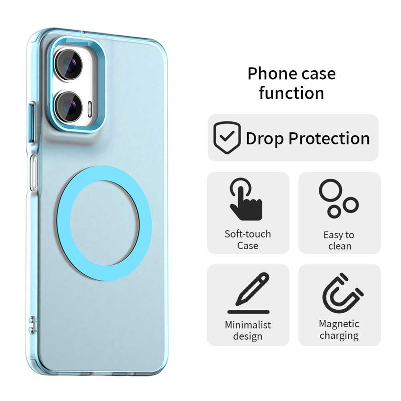 Phone Case for Motorola Moto G35, Compatible with Magsafe,Shockproof Magnetic Case Cover