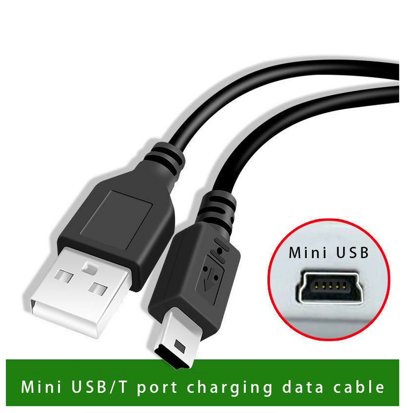 Mini USB Cable Short USB 2.0 to Mini-B 5-pin data charger cable