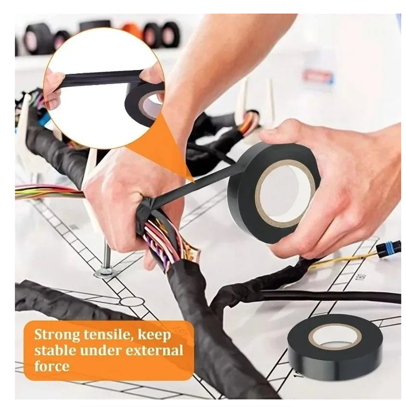 Black Flame Retardant Electrical Insulating Plastic Tape Waterproof Tape