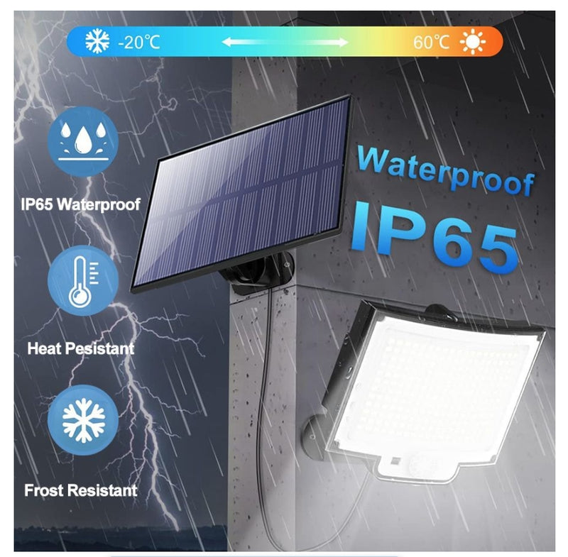 LED Solar Lights 228 Outdoor PIR Motion Sensor Wall Lamp Street Light