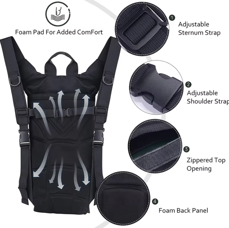 3L Waterproof Water Bag Outdoor Sports Backpack Travel Cycling Water Bag