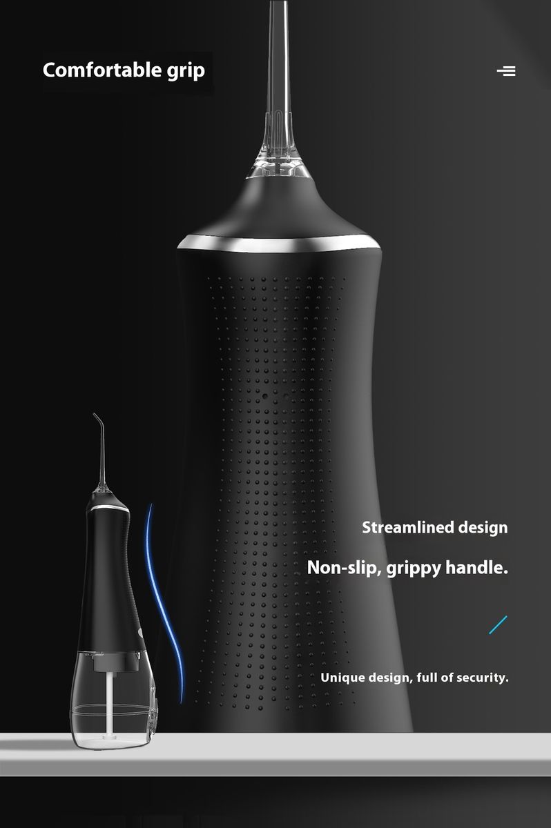 Oral Irrigator Portable Dental Water Flosser USB Rechargeable