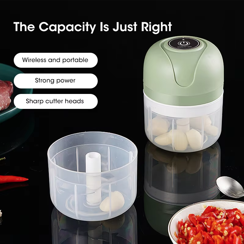 IPSTYLE 250ml Garlic Masher Crusher Electric Kitchen Food Chopper