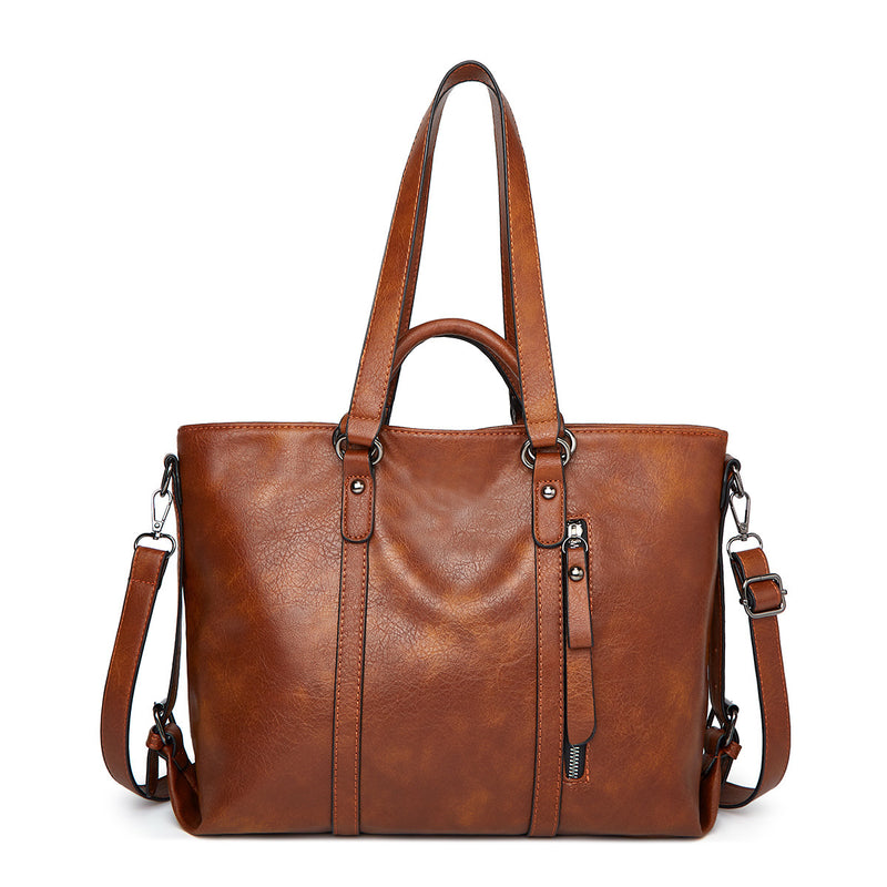 Women's Vintage Soft Leather Crossbody Handbag
