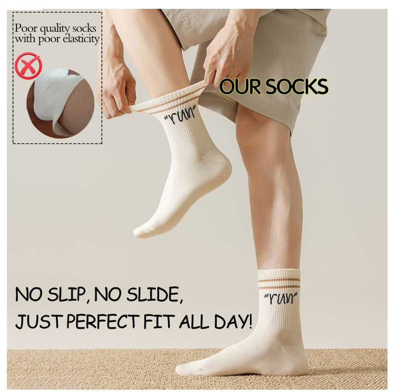Men's Socks Biking Trekking Quick Dry Sports Running Lightweight Socks 4 Pairs