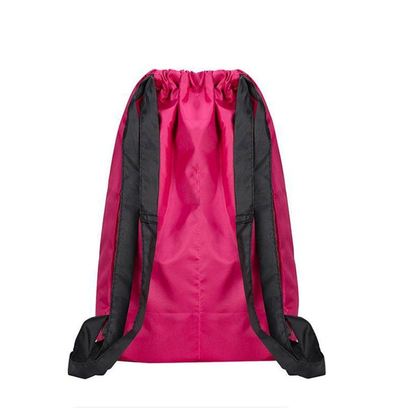Outdoor Oxford Cloth Drawstring Bag Lightweight Nylon Travel Backpack