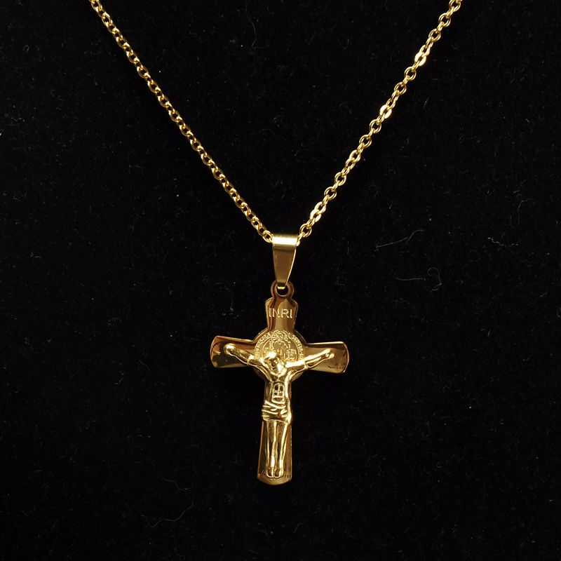 Jesus Cross Crucifix Pendant Necklace For Men Woman Gifts Jewelry
