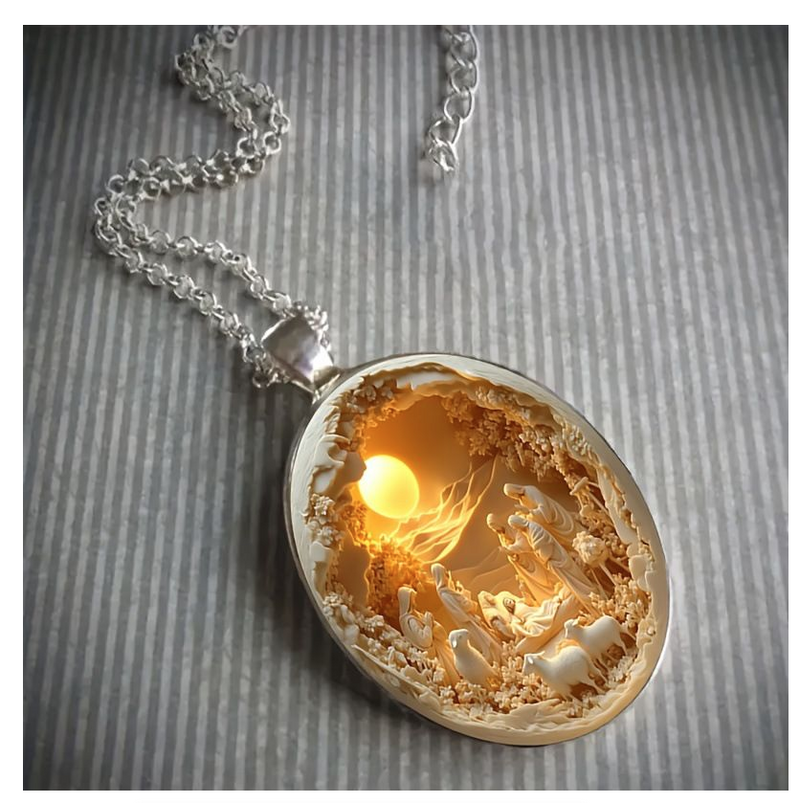 Glass Ball Pendant Necklace Charm Trendy Pendant Transparent Adjustable