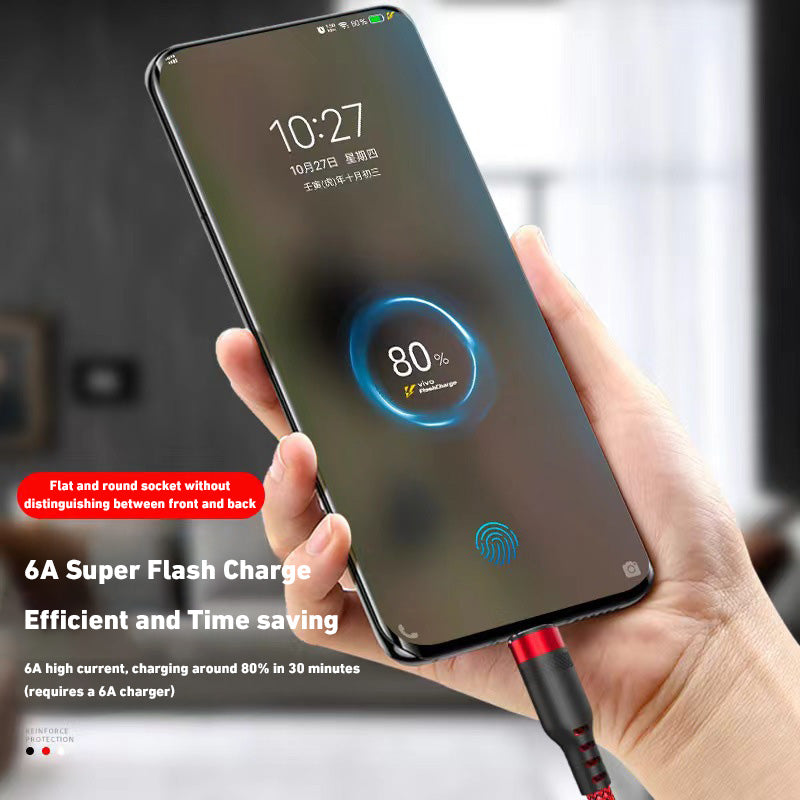 3m Cable Extended USB TYPE-C Micro Lightning Cable Braided Data Cable