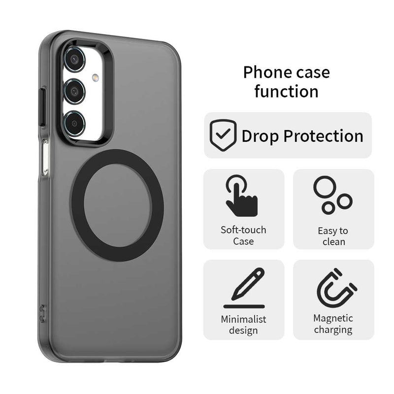 Phone Case for Samsung Galaxy M35 5G, Compatible with Magsafe,Shockproof Magnetic Case Cover