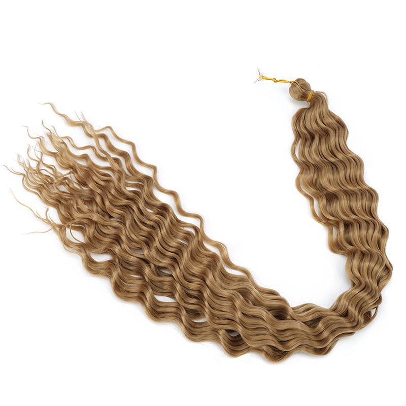 Crochet-style Synthetic Hair Extensions, Deep Wave Bulk Hair (30inch) Deep Wave Crochet Hair