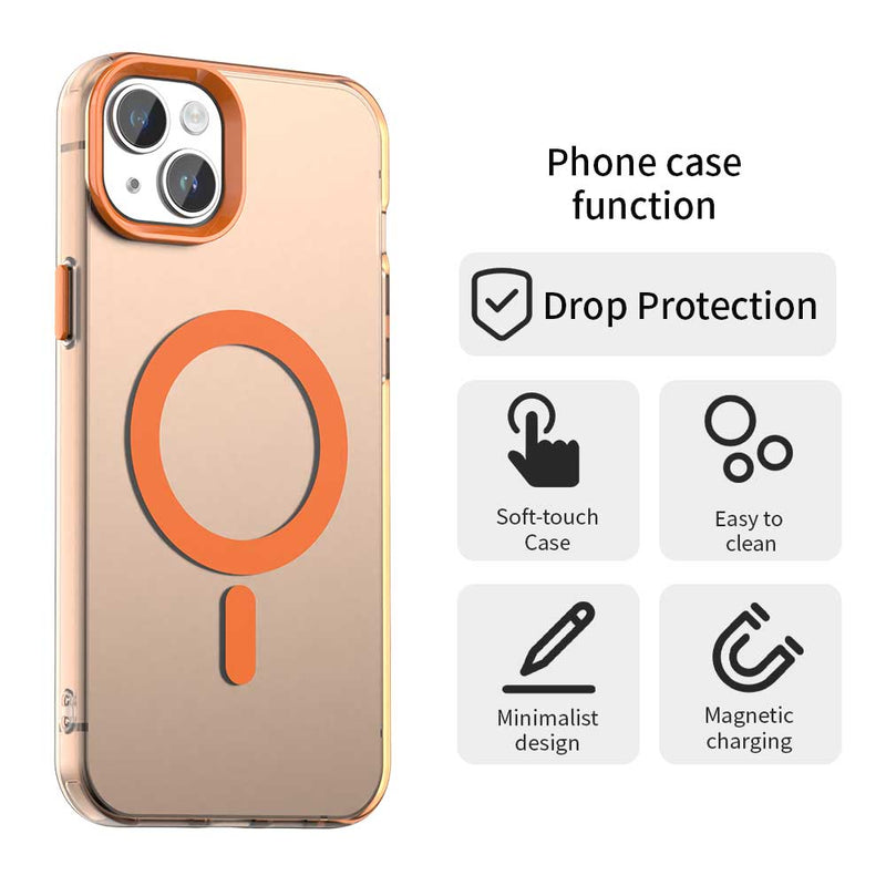 Phone Case for iPhone 15 Plus, Compatible with Magsafe,Shockproof Magnetic Case Cover