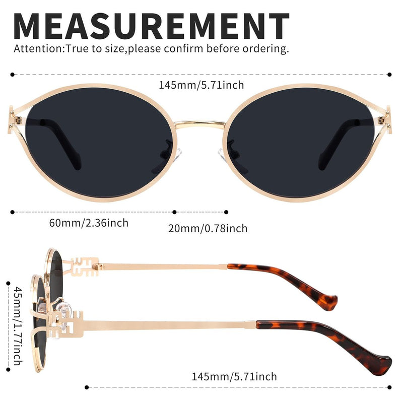 Trendy Small Round Sunglasses – Retro Oval Frame for Men & Women, 100% UV Protection & Anti-Glare