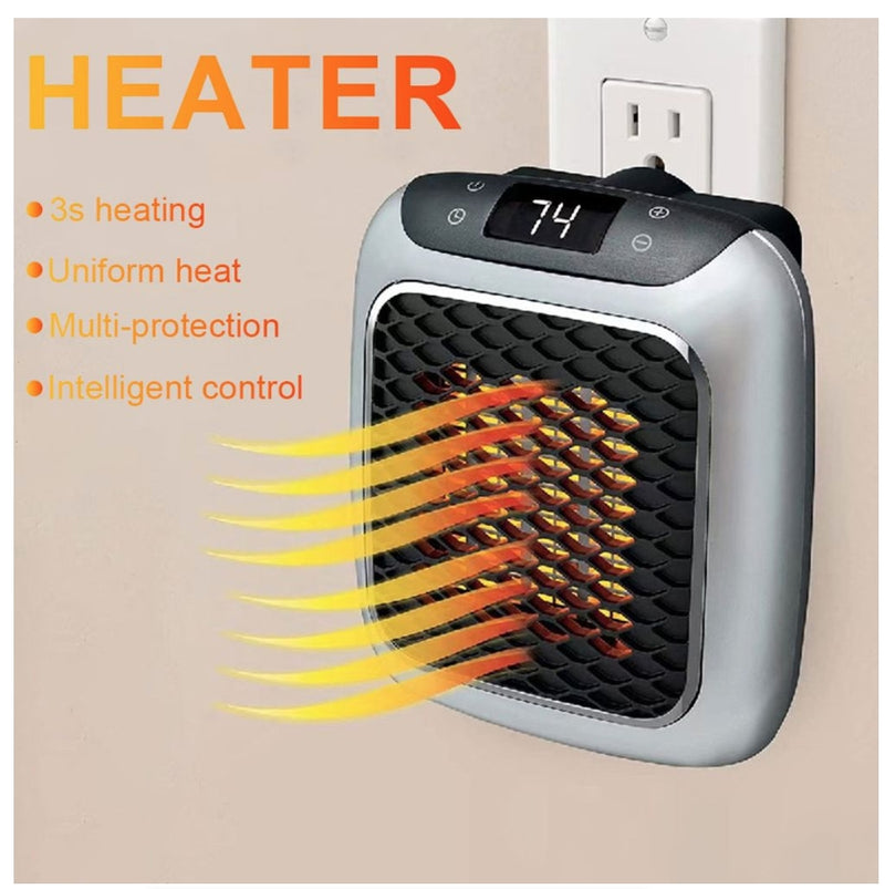 IPSTYLE Mini Heater 800W Fast Heating Plug In Heater with Remote Control