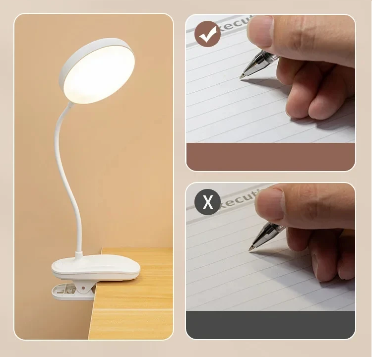Table Lamp Rechargeable Read Lamp 3 Modes Dimming Eye Protection Light