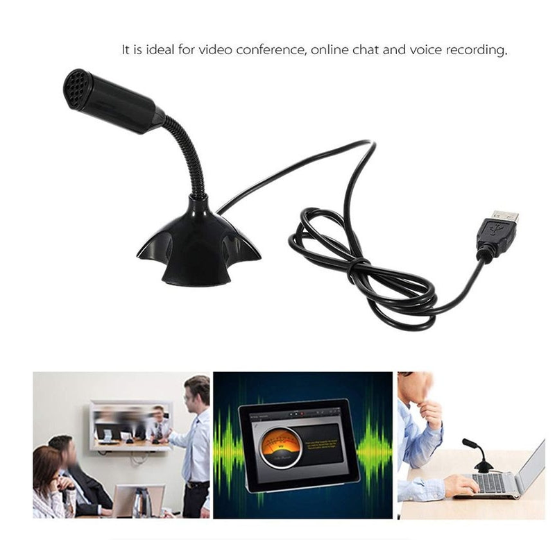 USB Desktop Mini Microphone Laptop Microphone Voice Mic High Sensitivity