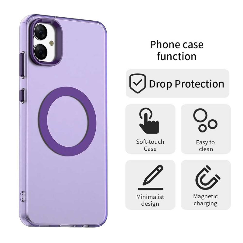 Phone Case for Samsung Galaxy F05, Compatible with Magsafe,Shockproof Magnetic Case Cover