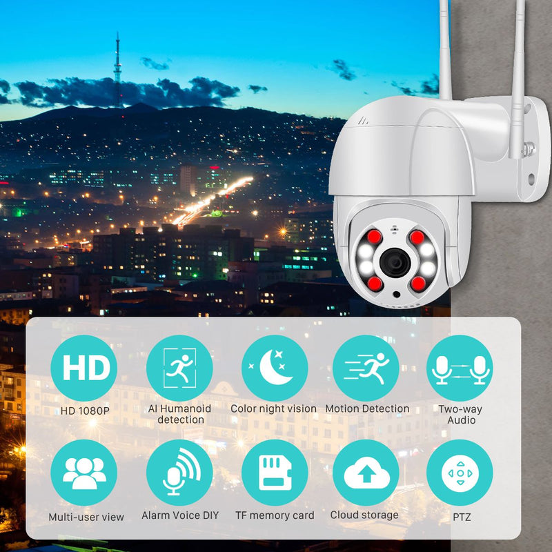 Wireless IP Network Camera Outdoor Waterproof Motion Alarm Camera