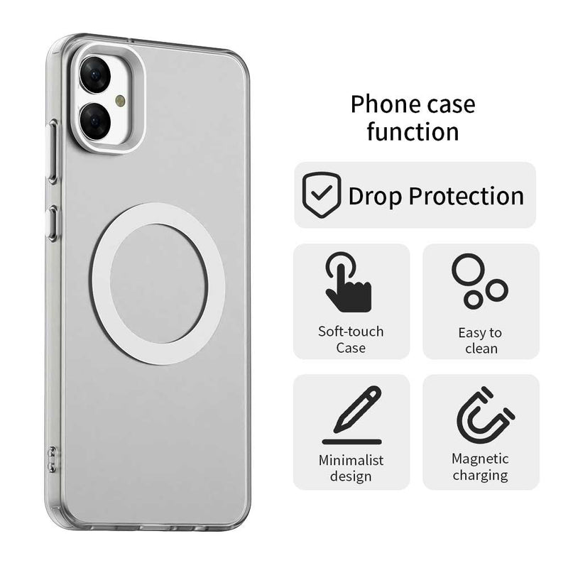 Phone Case for Samsung Galaxy M05, Compatible with Magsafe,Shockproof Magnetic Case Cover