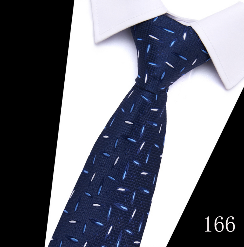 Fashion Elegant Men's Necktie Gift Box Striped Tie Handchief Cufflink Tie Clip Set