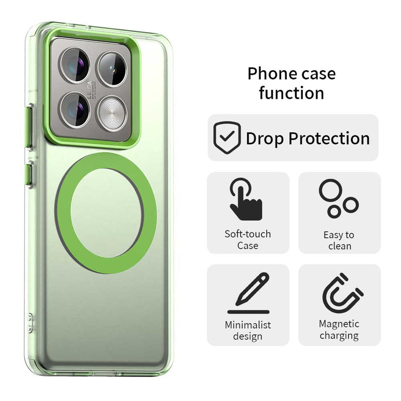 Phone Case for Xiaomi 14T Pro, Compatible with Magsafe,Shockproof Magnetic Case Cover