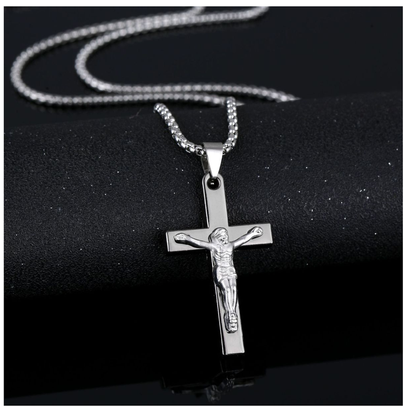 Jesus Saint Benedict Necklace Cross Necklace Pendant Vintage Jewelry