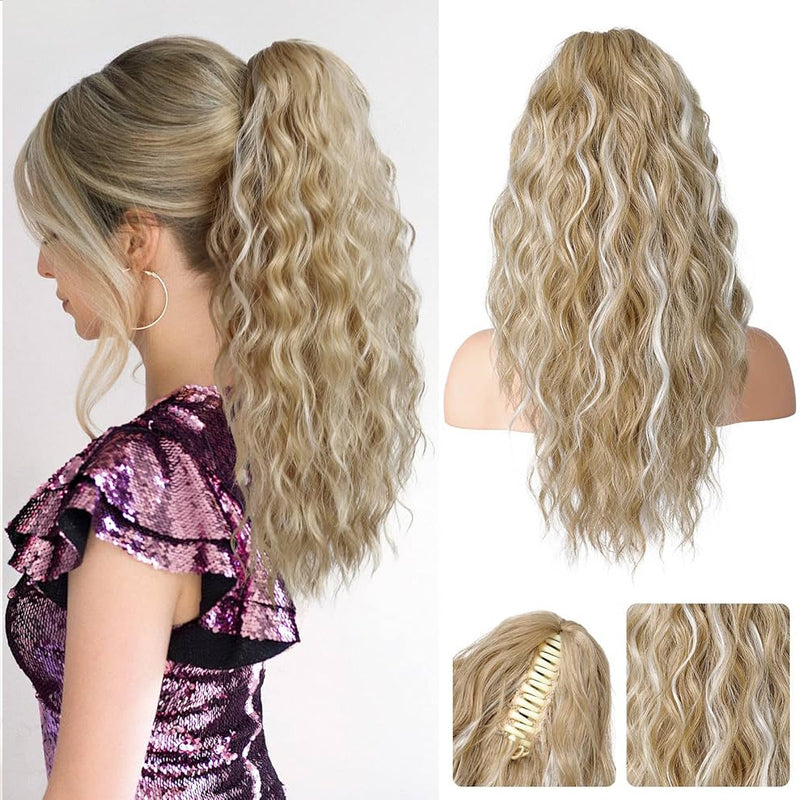 Womans V-Tip Pre-Bonded High-Temperature Fibre Ponytail Wig (18inch/45cm long)