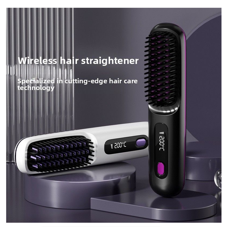 2-in-1 Straightener Curler with Negative Ions - 3 Heat Settings