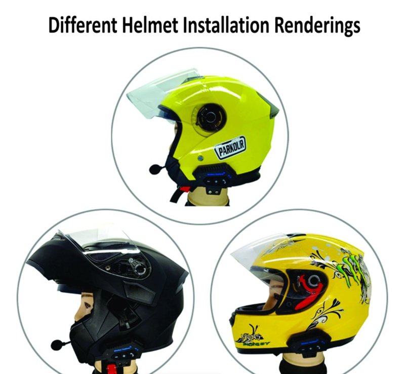 IPSTYLE Wireless Motorcycle Helmet Bluetooth Headset Earphone