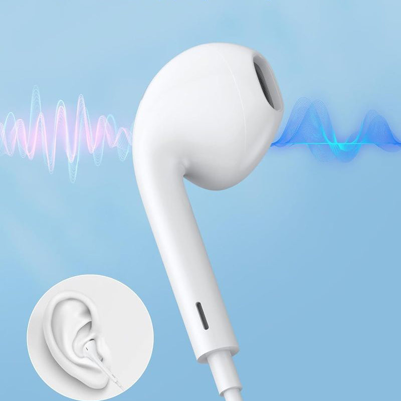 Type-C Wired Earbuds with Mic & Remote, in-Ear Headphones for Apple & Huawei Phones