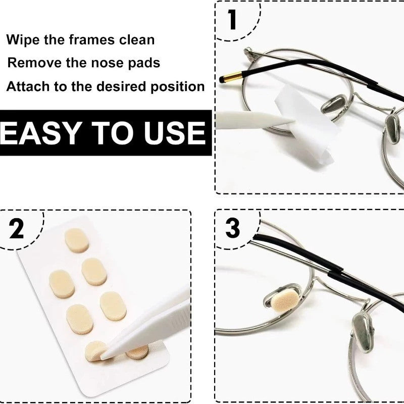 8Pcs Soft Foam Nose Pads – Self-Adhesive Eva Anti-Slip Unpressurized Pads For Glasses