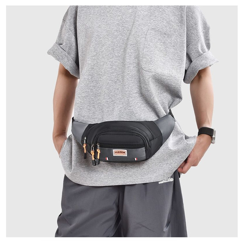 Outdoor Waist Bag Waterproof Mobile Phone Bag Oxford Cloth Chest Bag