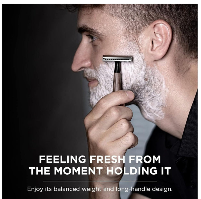 IPSTYLE Double Edge Safety Razor Faux Heavy Duty Men's Shaving Tools