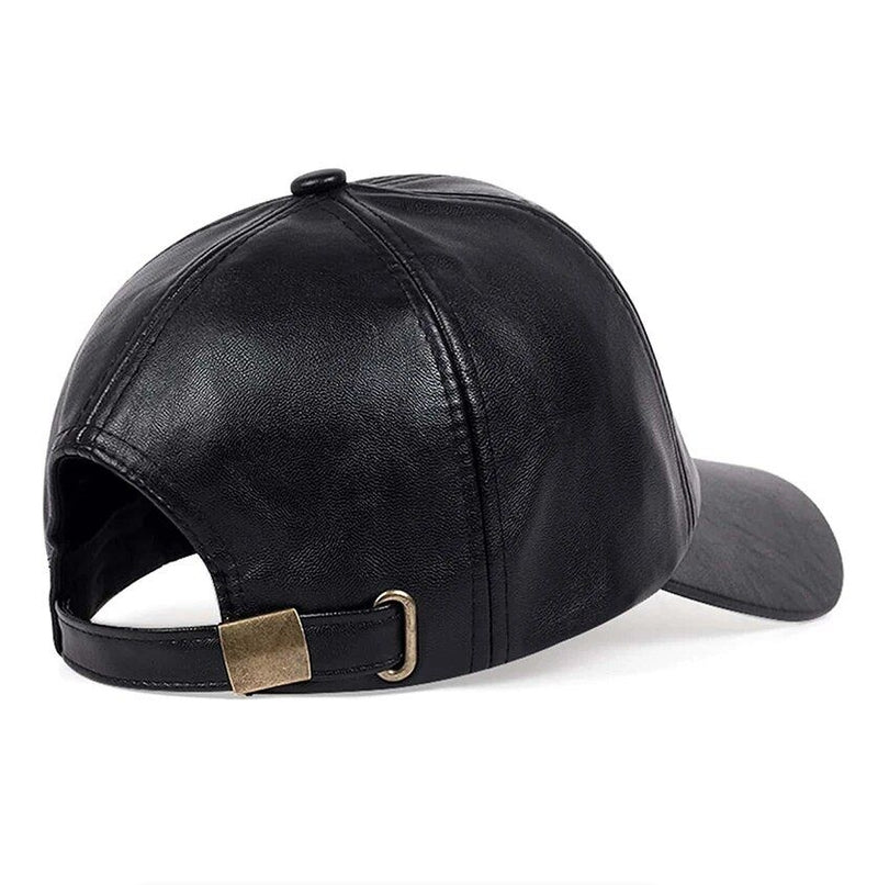 IPSTYLE Leather Baseball Caps Spring Autumn Outdoor Adjustable Casual Hats