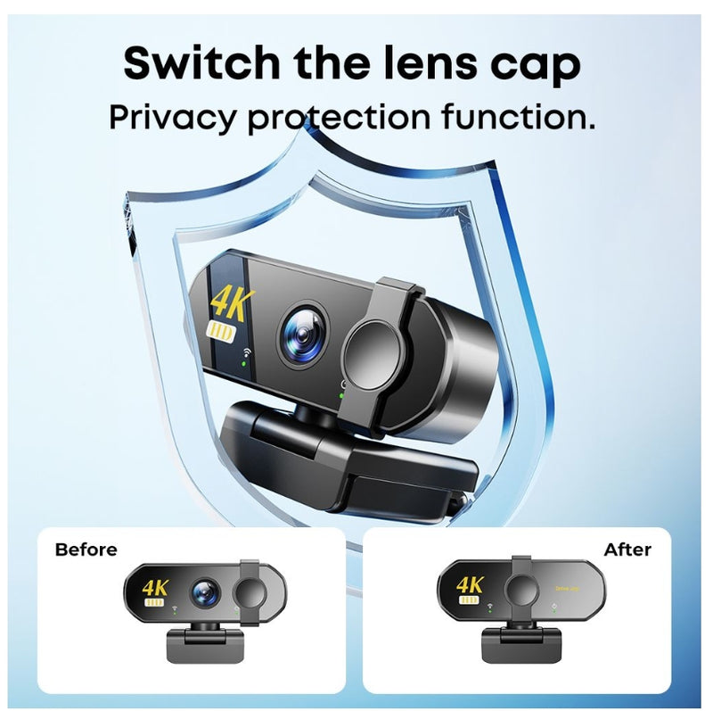 Full HD Camera For Computer Camera, Noise Cancelling Microphone Call Camera