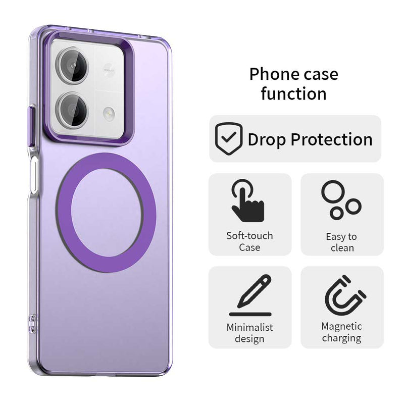 Phone Case for Xiaomi Redmi Note 13 5G, Compatible with Magsafe,Shockproof Magnetic Case Cover