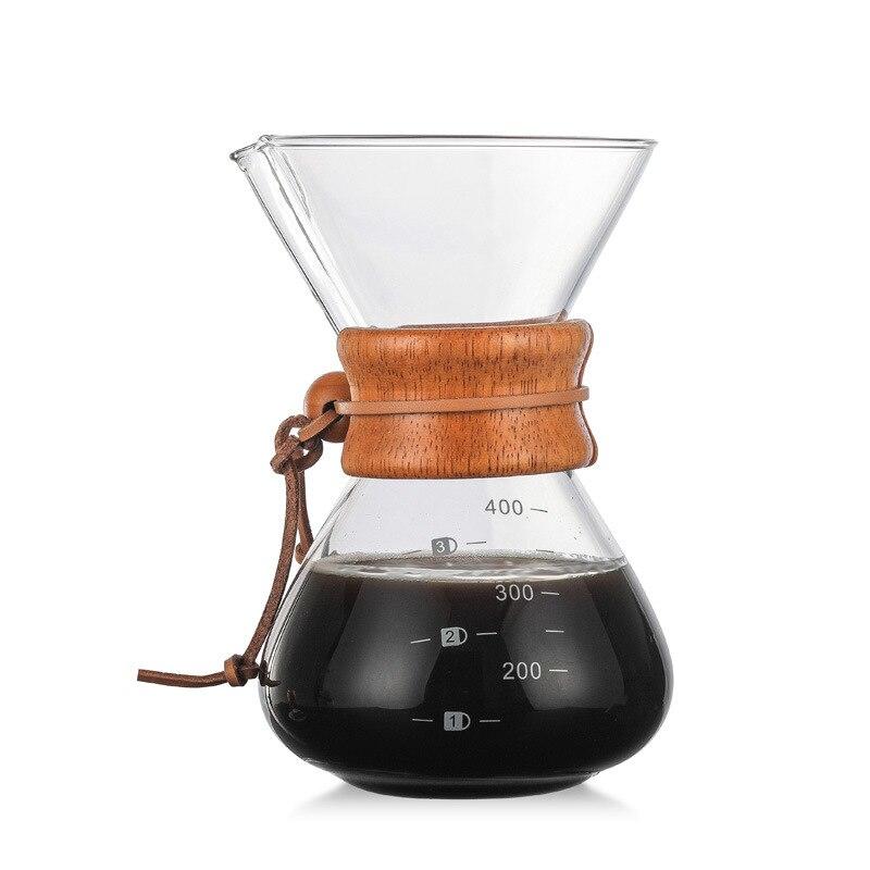 Durable Borosilicate Glass Coffee Machine Espresso Coffee Container
