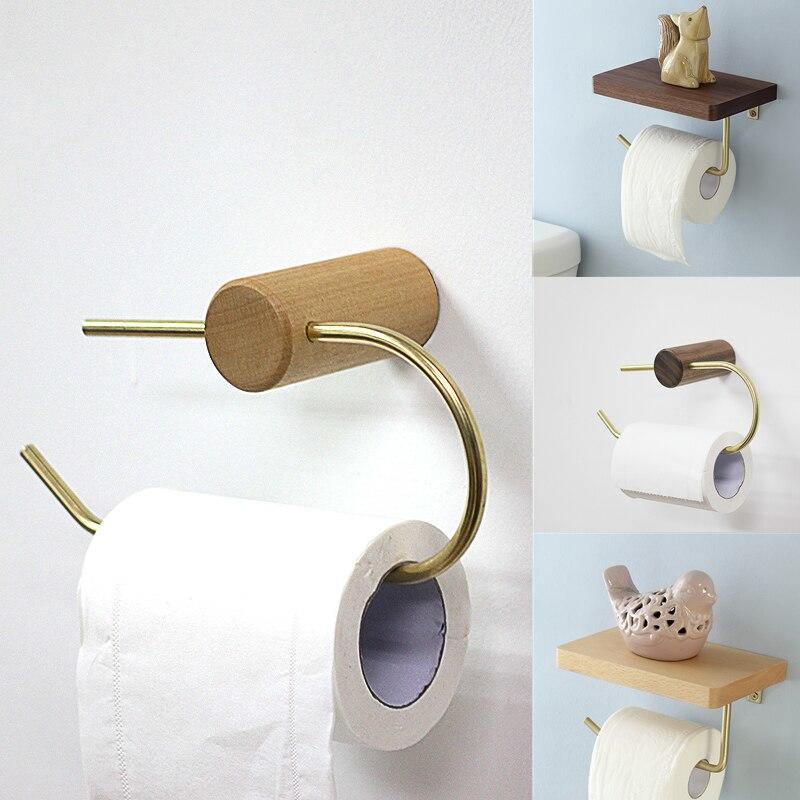 Nordic solid brass bathroom towel hanger