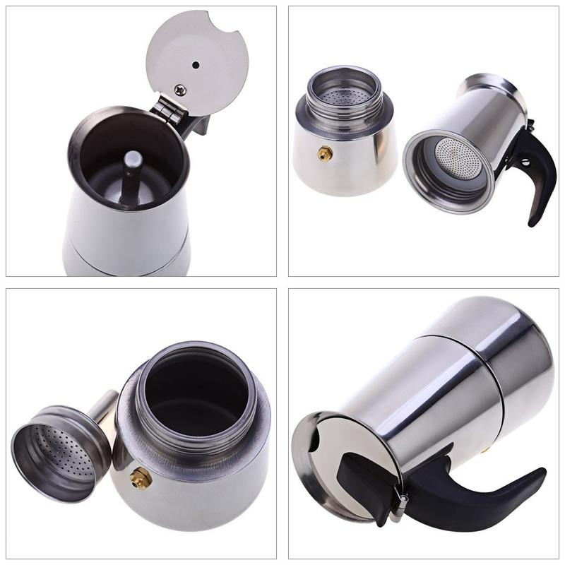Stovetop  Stainless Steel Mocha Coffee maker450ml